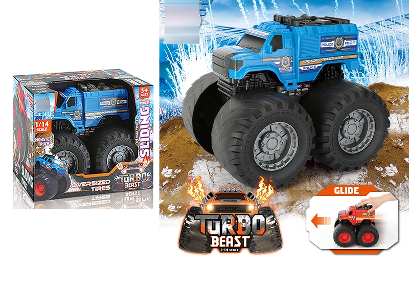 1:14 SCALE FREE WAY CAR,BLUE - HP1152010