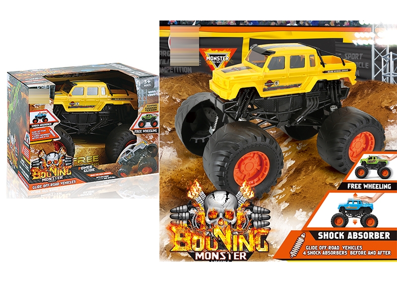 1:10 SCALE FREE WAY CAR,YELLOW - HP1152025