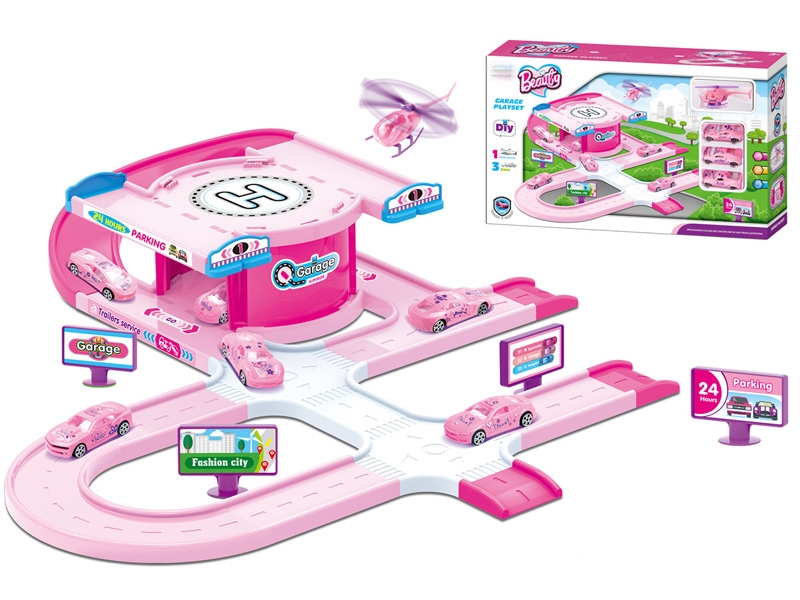 PARKING LOT W/3PCS FREE WAY CAR & 1PCS PLANE - HP1152468