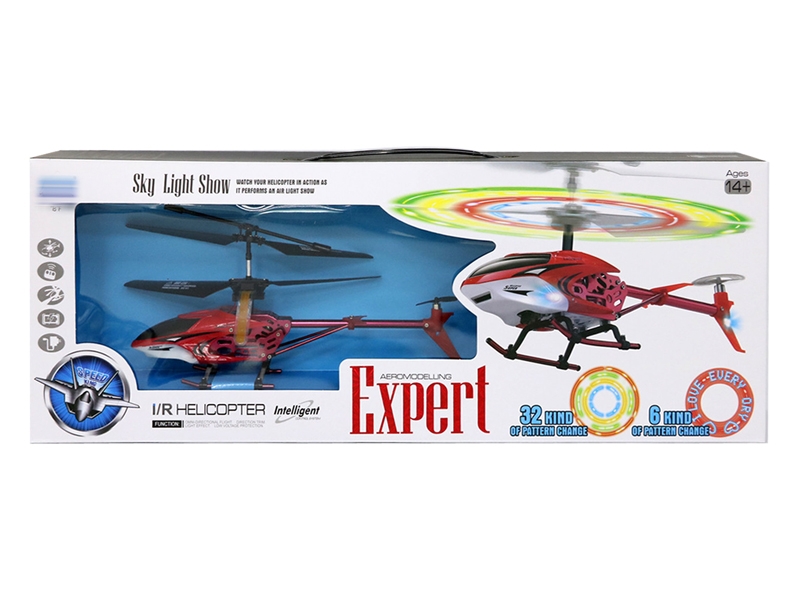3.5 FUNCTION R/C HELICOPTER，RED/BLUE - HP1152474