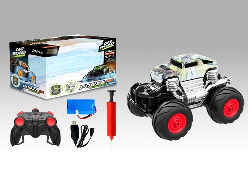 2.4G R/C CAR W/RECHARGER BATTERY CAN WORK ON LAND & WATER - HP1152508