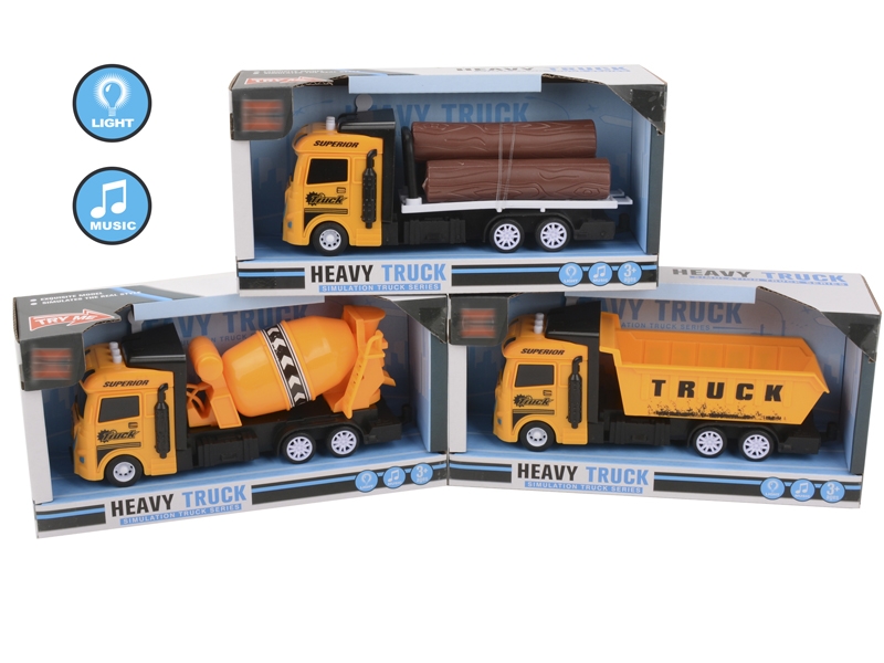 FRICTION CONSTRUCTION CAR W/LIGHT & MUSIC,3ASST - HP1152729