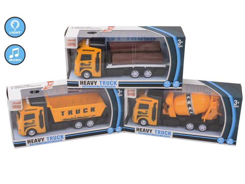FRICTION CONSTRUCTION CAR W/LIGHT & MUSIC,3ASST - HP1152735