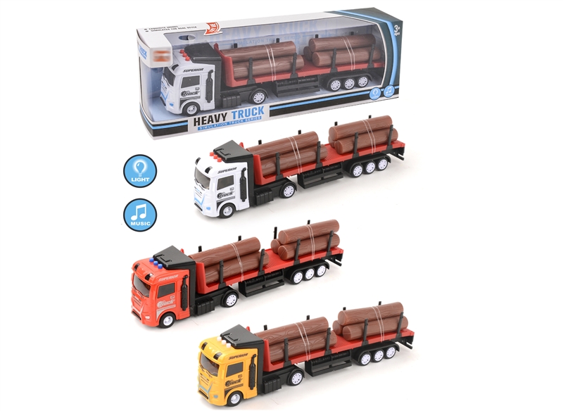 FRICTION TRUCK W/LIGHT & MUSIC,RED/YELLOW/WHITE - HP1152752