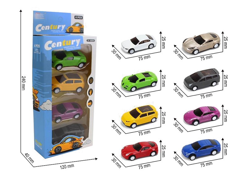 PULL BACK DIE-CAST CAR - HP1154288