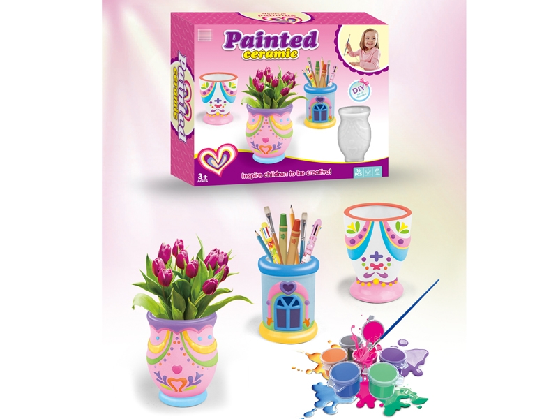 PAINTED PORCELAIN TEA SET - HP1154747