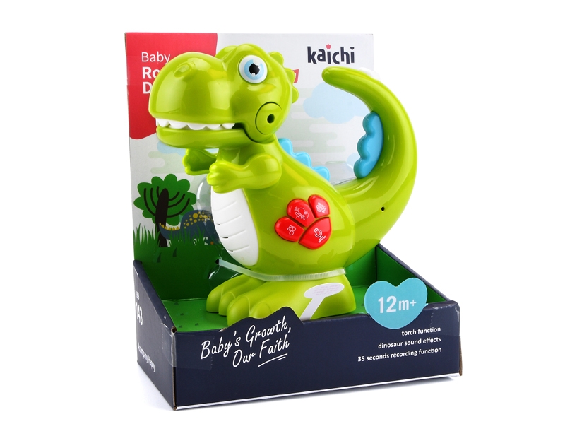 DINOSAUR ELECTRIC TORCH W/LIGHT, MUSIC & RECORDING FUNCTION (INCLUDED BATTERY) - HP1155269