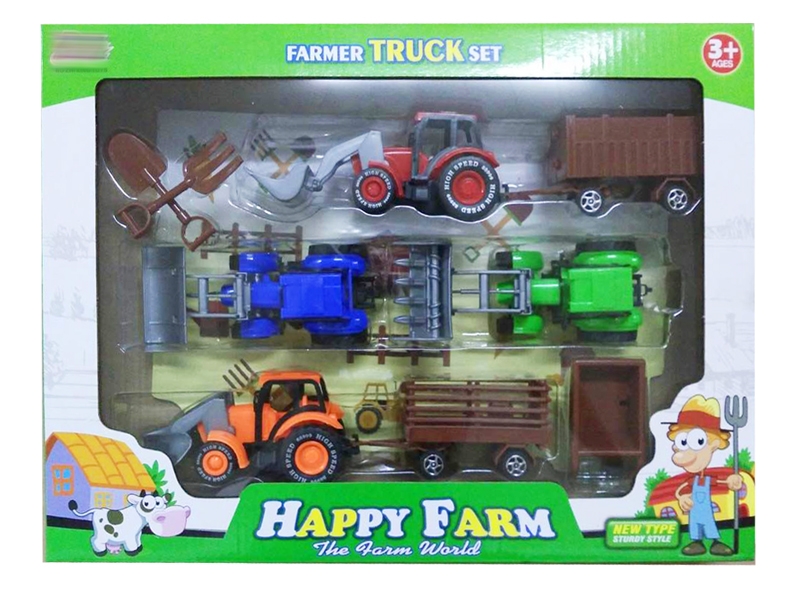 PULL BACK FARMER TRUCK SET - HP1155514