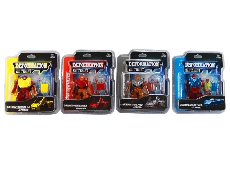 DIE CAST DEFORMATION CAR 8PC/DISPLAY BOX - HP1155546