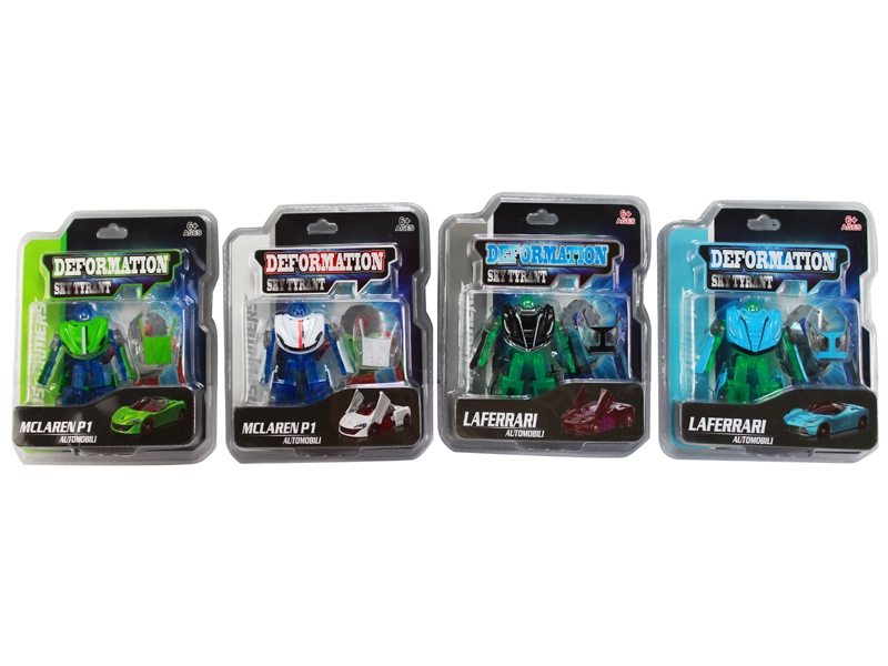 DIE CAST DEFORMATION CAR 8PC/DISPLAY BOX - HP1155547