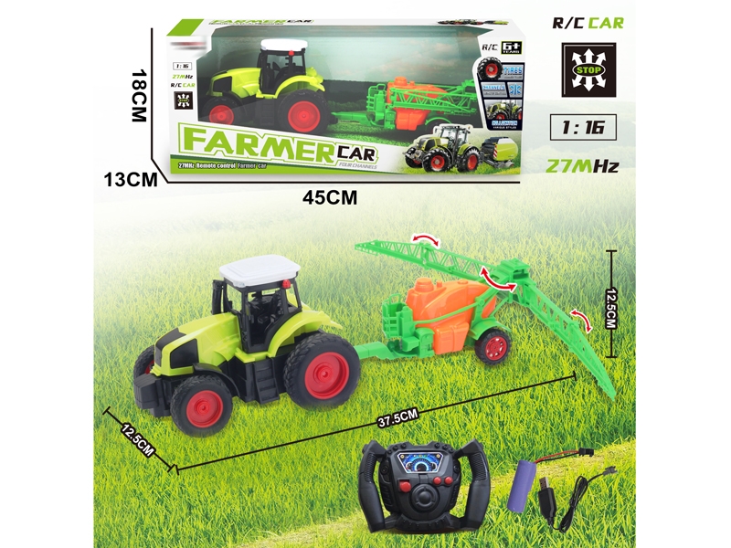 1:16 4 FUNCTION R/C FARMER TRUCK W/USB,INCLUDED BATTERY - HP1156509