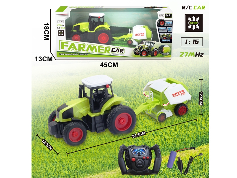 1:16 4 FUNCTION R/C FARMER TRUCK W/USB,INCLUDED BATTERY - HP1156510