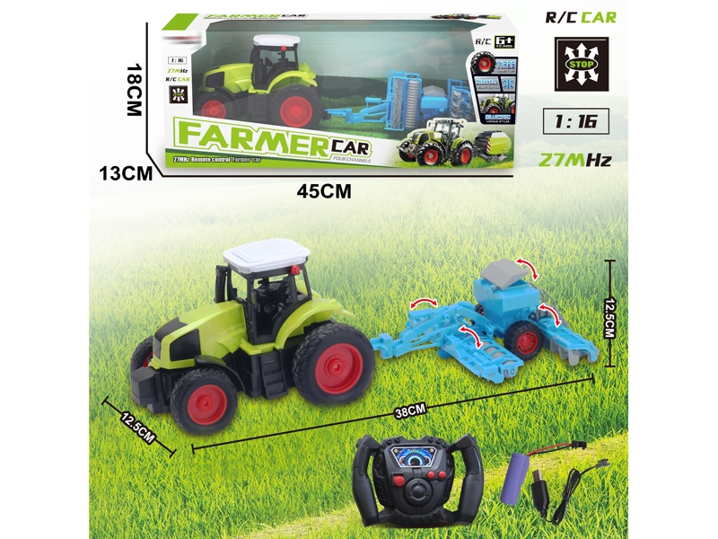 1:16 4 FUNCTION R/C FARMER TRUCK W/USB,INCLUDED BATTERY - HP1156512