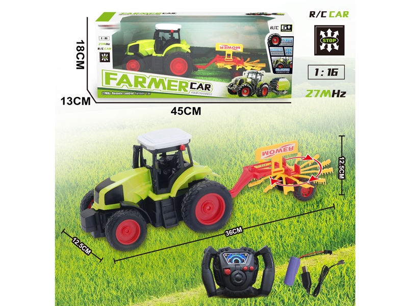 1:16 4 FUNCTION R/C FARMER TRUCK W/USB,INCLUDED BATTERY - HP1156516