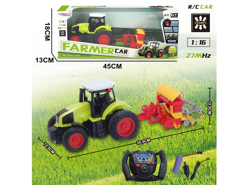 1:16 4 FUNCTION R/C FARMER TRUCK W/USB,INCLUDED BATTERY - HP1156517