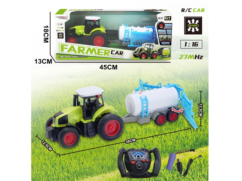 1:16 4 FUNCTION R/C FARMER TRUCK W/USB,INCLUDED BATTERY - HP1156519