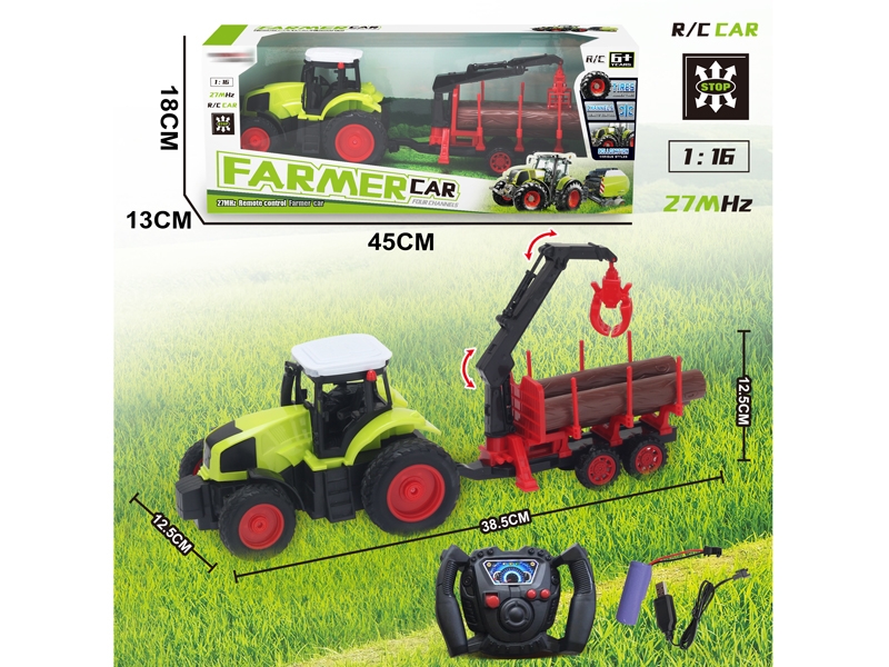 1:16 4 FUNCTION R/C FARMER TRUCK W/USB,INCLUDED BATTERY - HP1156520