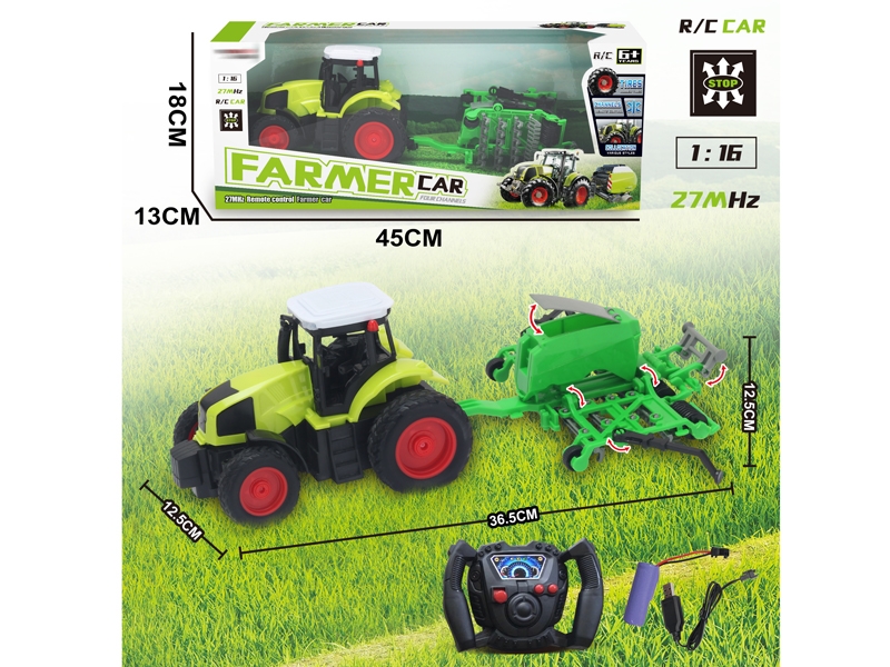 1:16 4 FUNCTION R/C FARMER TRUCK W/USB,INCLUDED BATTERY - HP1156525