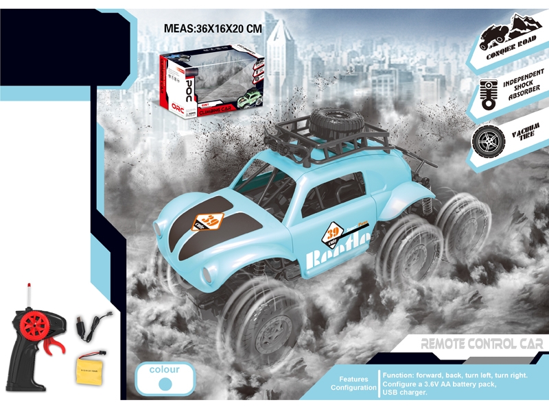 1:18 4 FUNCTION R/C CAR W/LIGHT & USB,INCLUDED BATTERY - HP1156601