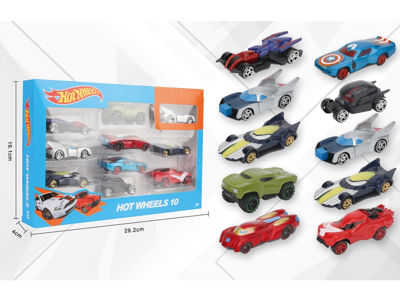 1:64 10 PCS FREE WHEEL DIE CAST CAR - HP1156974