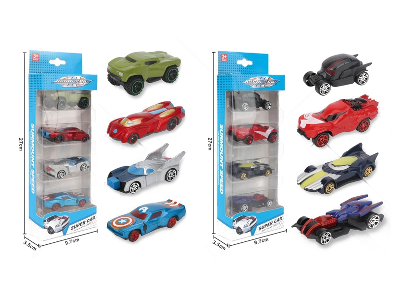 FREE WAY DIE CAST CAR SET 4PCS，2ASST - HP1157014