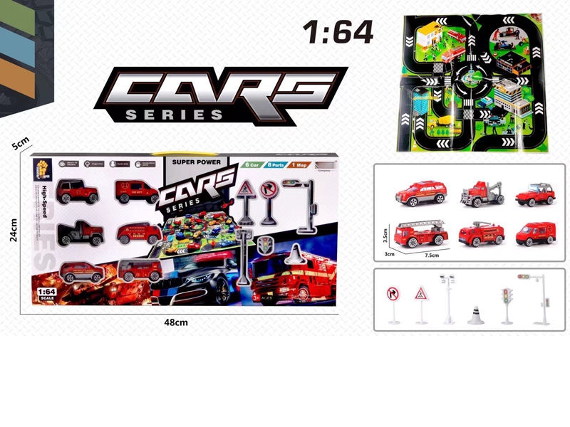 FIRE SUIT SCENE W/FREE WAY CAR 4PCS - HP1157498