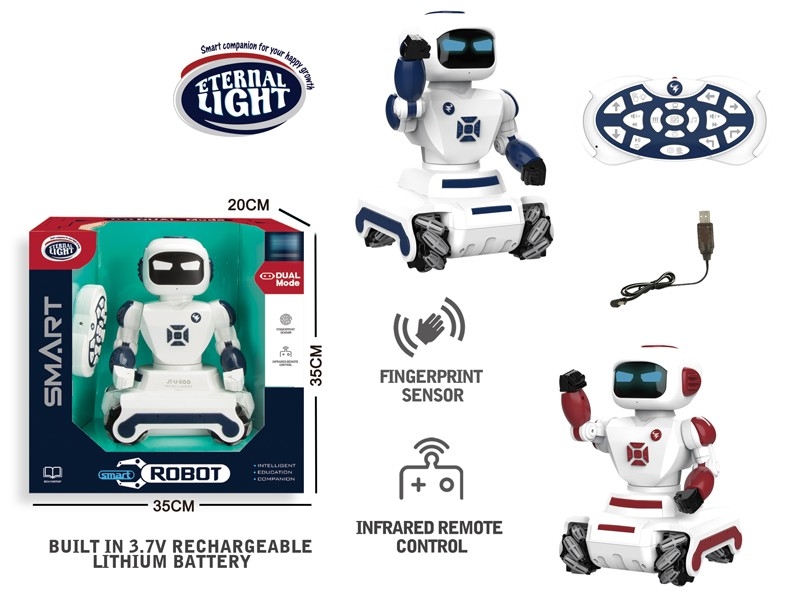 INFRARED R/C ROBOT W/LIGHT & MUSIC & USB,RED/BLUE - HP1157603