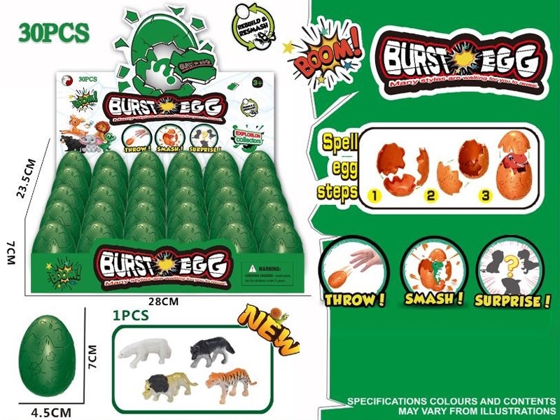 BURST EGG W/ANIMALS,30PCS/DISPLAY BOX - HP1157989