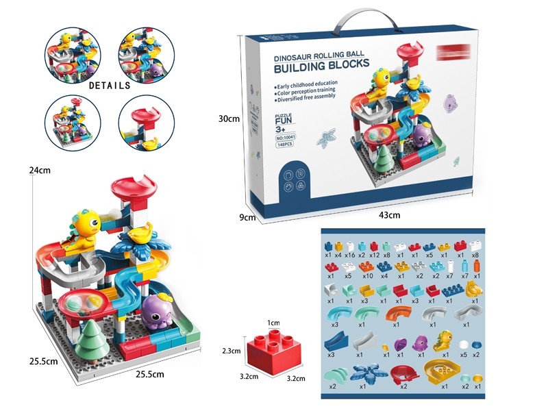 DINOSAUR ROPDUCT BALL BUILDING BLOCKS 148PCS - HP1158235