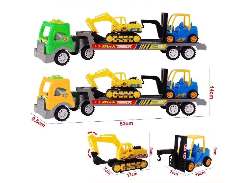 FRICTION TRUCK W/FREE WAY CONSTRUCTION CAR - HP1158539