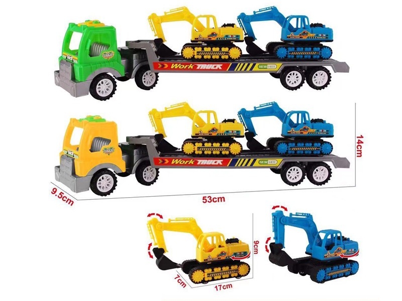 FRICTION TRUCK W/FREE WAY CONSTRUCTION CAR - HP1158542