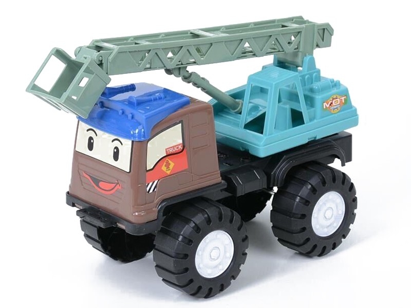 FREE WAY CONSTRUCTION CAR，BROWN/PINK - HP1158552
