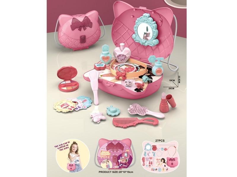 PLASTIC SHOULDER BAG W/BEAUTY SET - HP1158648