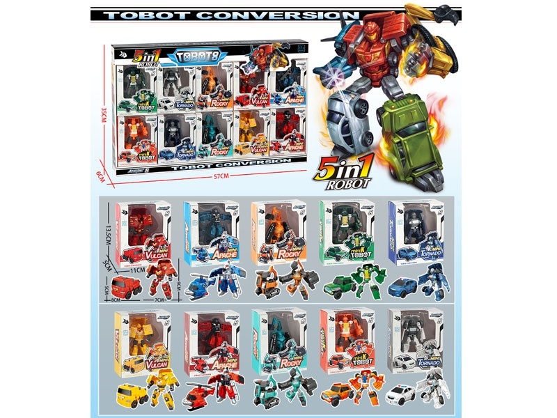 TRANSFORMABLE CAR,10PCS/DISPLAY BOX - HP1158970