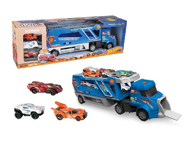 FREE WAY TRUCK WITH SHOOTING FUNCTION, WITH 3 ALLOY CARS - HP1159010