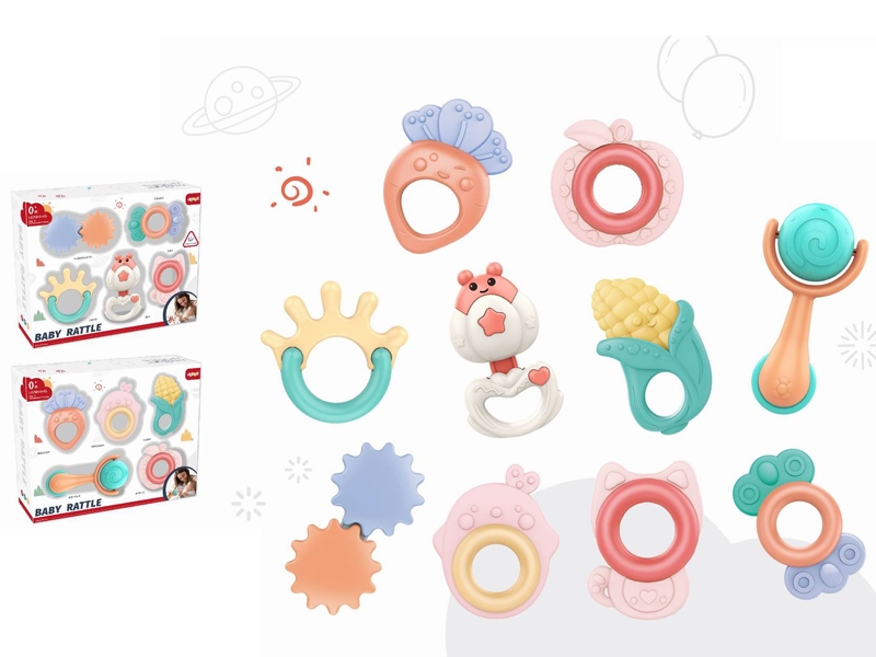 BABY RATTLE SET 5PCS 2ASST. - HP1159201
