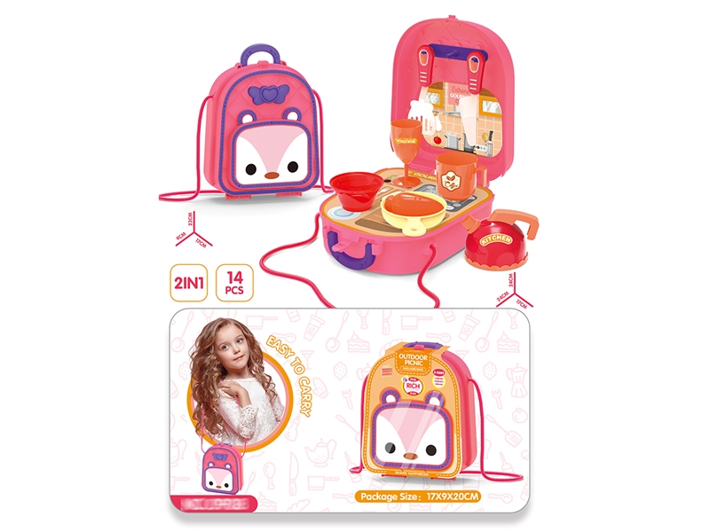 PLASTIC SHOULDER BAG W/KITCHEN SET - HP1159219