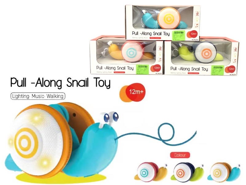 PULL ALONG SNAIL W/LIGHT AND SOUND - HP1159304