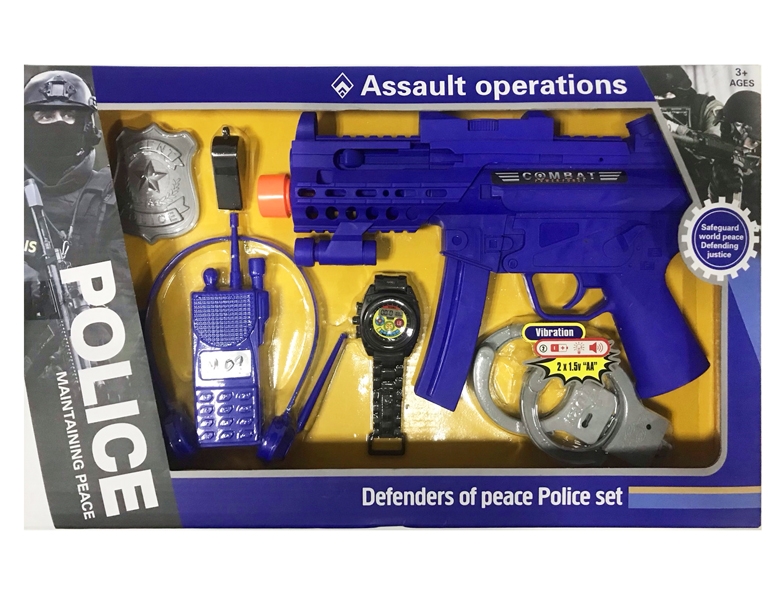 POLICE SET GUN W/LIGHT AND SOUND - HP1159465