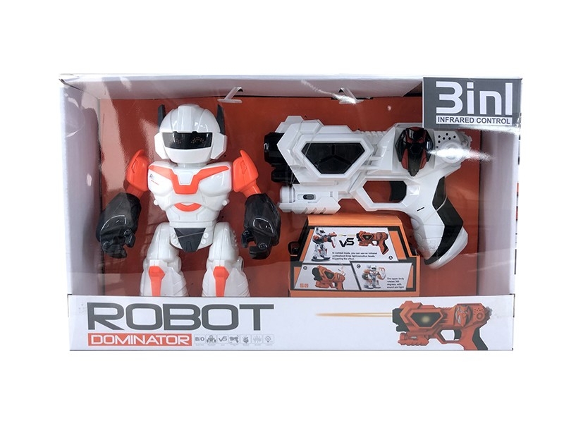 B/O ROBOT W/SOUND&LIGHT+GUN W/INFRARED,NOT INCLUDED BATTERY - HP1160099