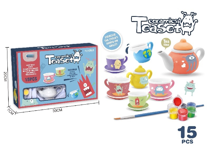 PAINTED PORCELAIN TEA SET - HP1160901