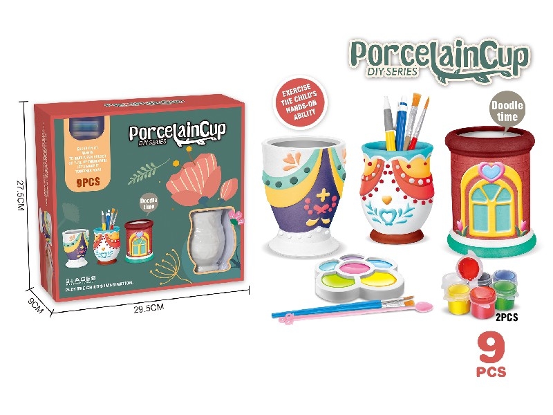 PAINTED PORCELAIN TEA SET - HP1160905