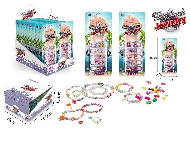 DIY CRAFT BEAD,2ASST,20PCS/DISPLAY BOX - HP1161312