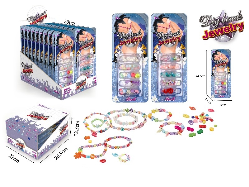 DIY CRAFT BEAD,2ASST,20PCS/DISPLAY BOX - HP1161314