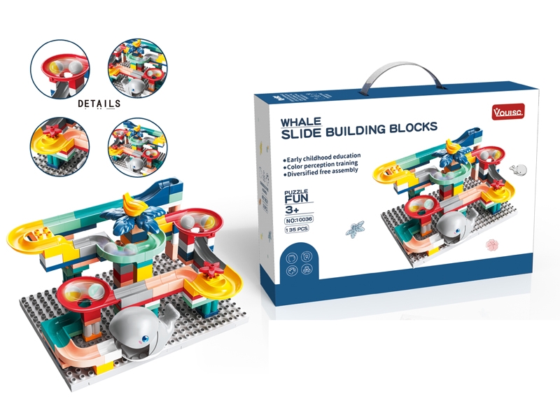 WHALE SLIDE BUILDING BLOCKS 135PCS - HP1161625