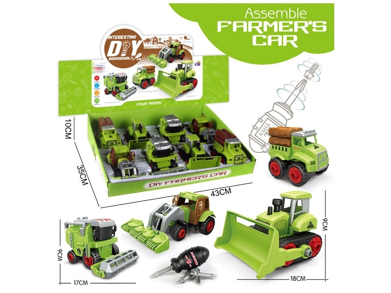 ASSEMBLY FREE WAY FARMER TRUCK 8PCS/DISPLAY BOX - HP1161697