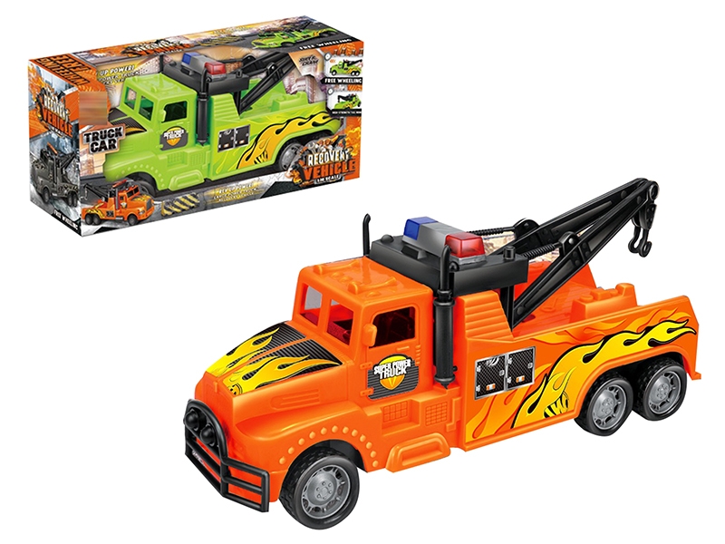 1:18 SCALE FRICTION CAR，ORANGE/GREEN - HP1161705