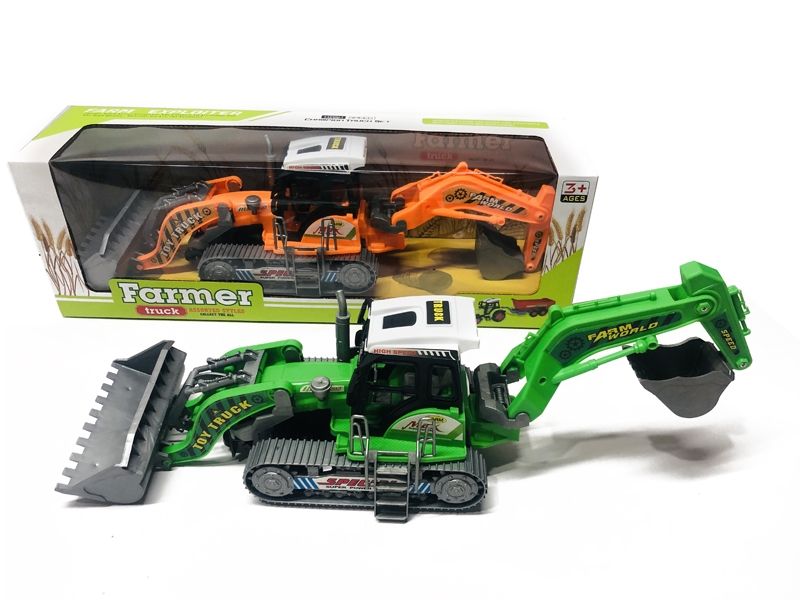 FRICTION FARMER TRUCK，YELLOW/GREEN - HP1161733