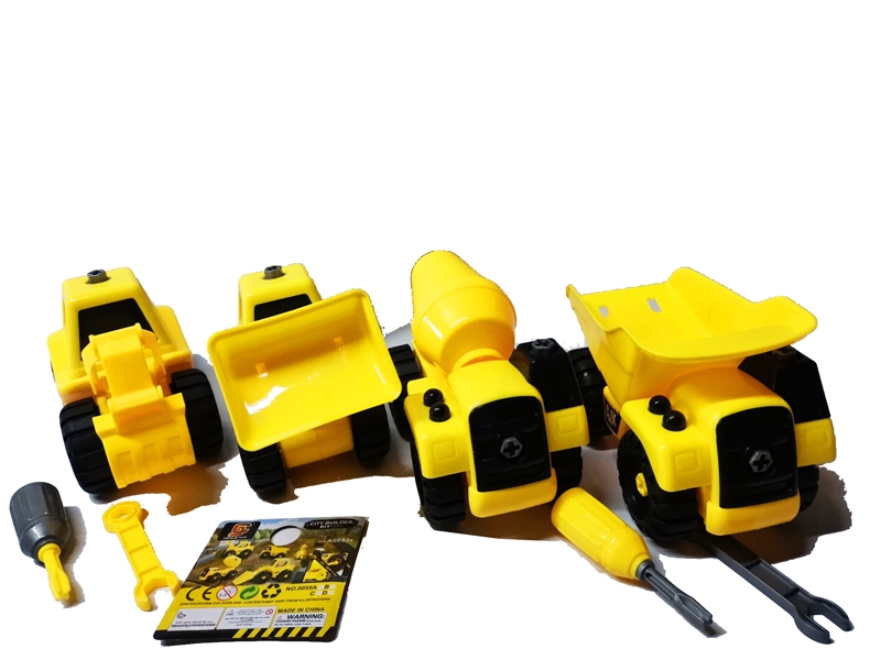ASSEMBLE FREE WAY CONSTRUCTION CAR 4PCS - HP1161916