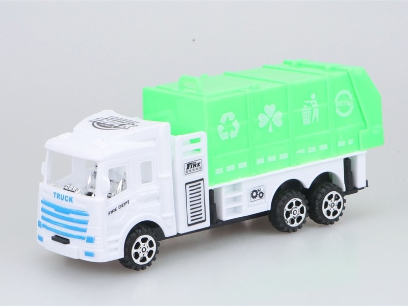 FRICTION SANITATION TRUCK ORANGE/WHITE - HP1161929